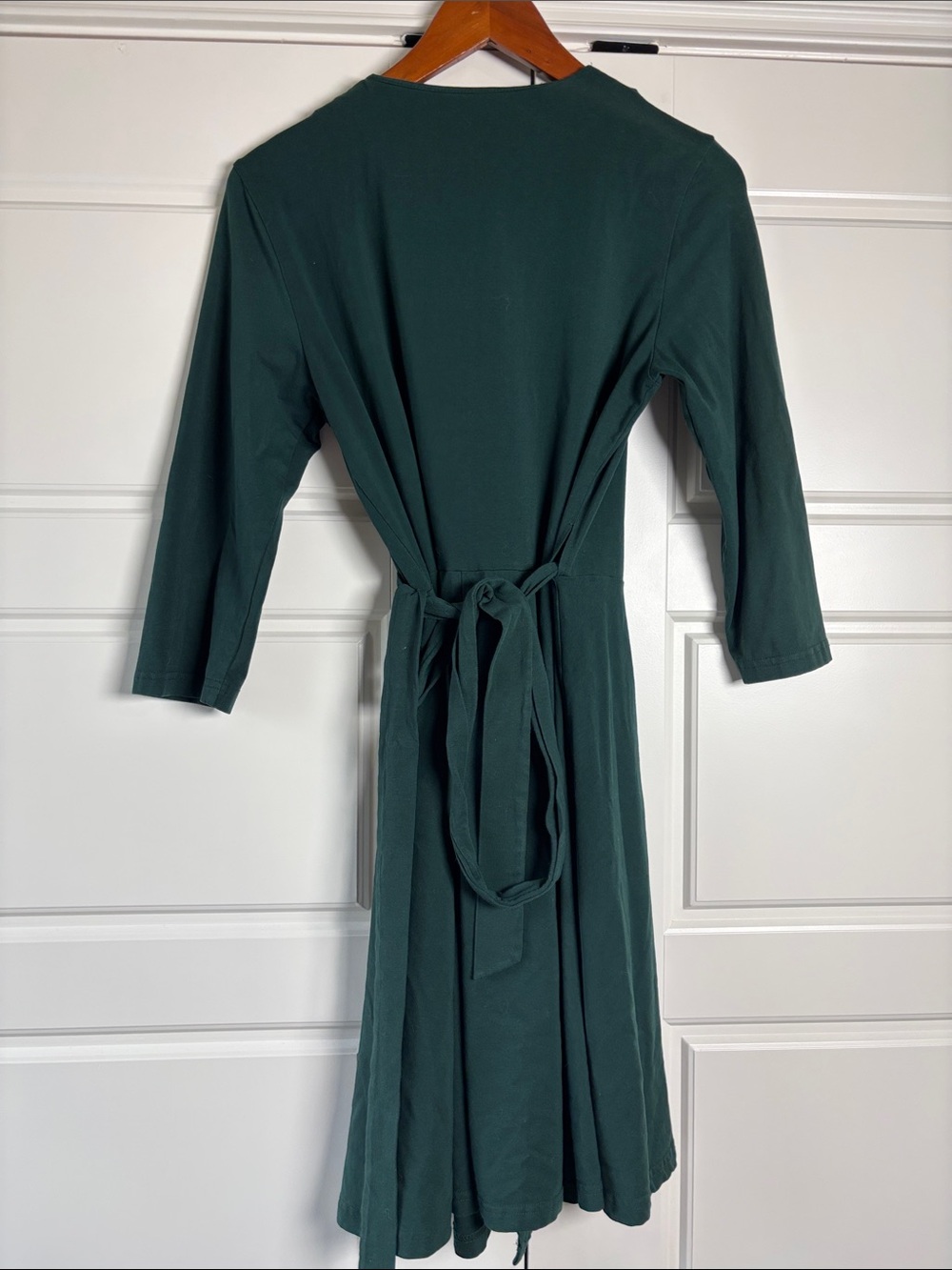 APRICOT Forest Green Wrap-Style Midi Dress - Picture 4 of 6
